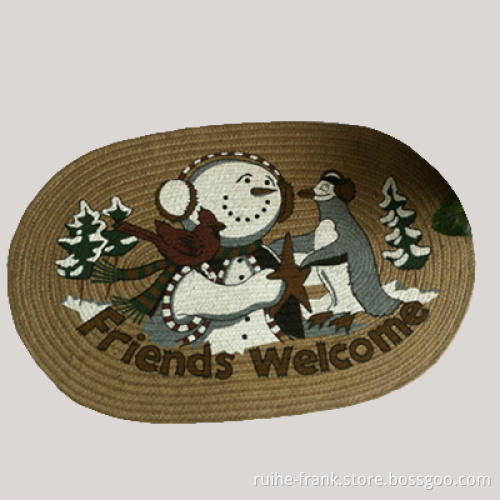 Braided Jute Rug-Bangladesh Jute-Snowman